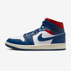 Air Jordan 1 Mid White/Gym Red/Sail/French Blue