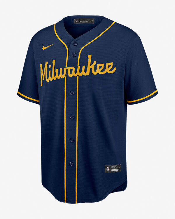 MLB Milwaukee Brewers Navy (Christian Yelich)