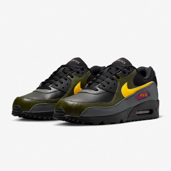 Air Max 90 GTX – Black/Cargo Khaki/Iron Grey/Tour Yellow