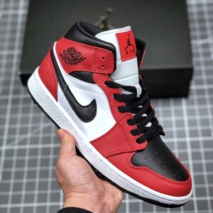 Jordan 1 Mid Chicago Black Toe