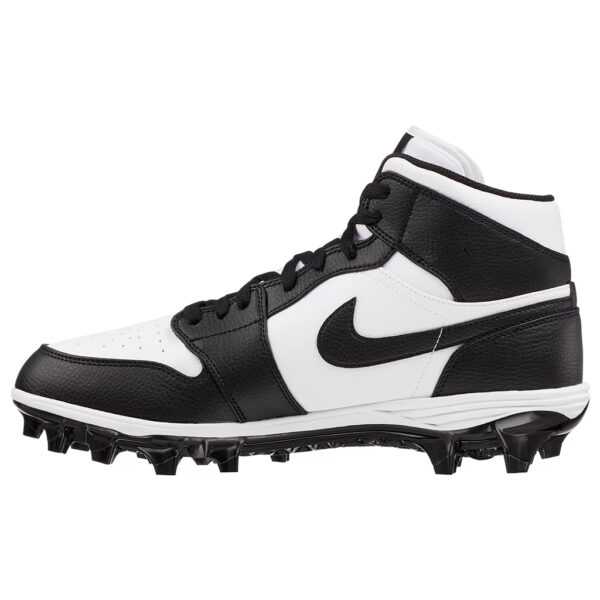 Jordan 1 Alpha Menace Mid Football Cleats White Black