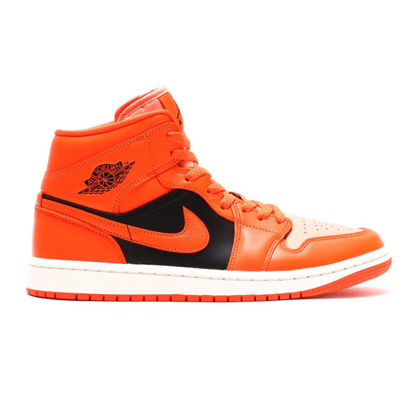 Air Jordan 1 Mid Se Crimson Bliss/Rush Orange Black Sail