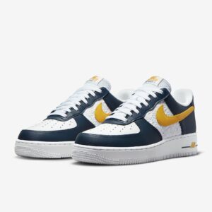 Air Force 1 ’07 Dark Obsidian White University Gold