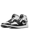 Jordan Air 1 Mid Black/White-Lt Smoke Grey Youth