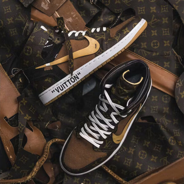 Air Jordan 1 X LV High LV Louis Vuitton OFF WHITE