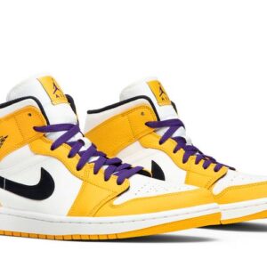 Air Jordan 1 Mid Lakers Colorway