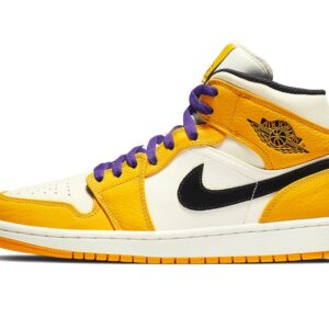 Air Jordan 1 Mid Lakers Colorway