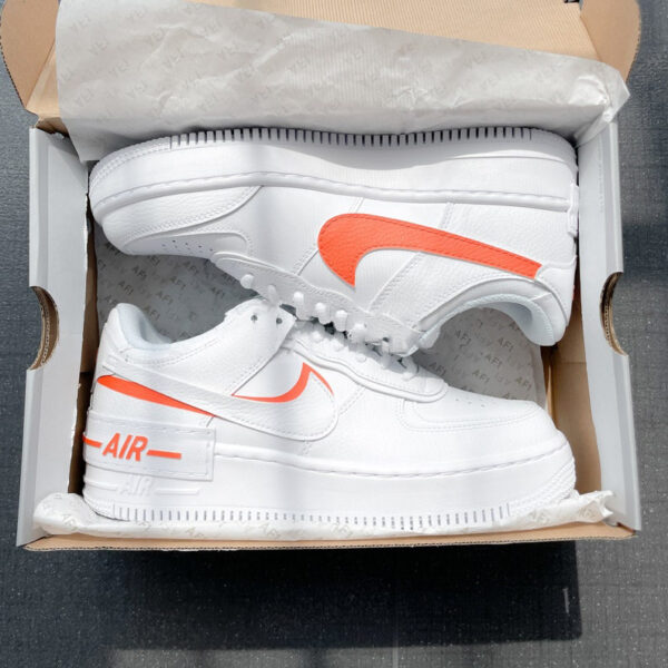 AIR Force 1 Custom Sneaker Shadow 1 Orange 2