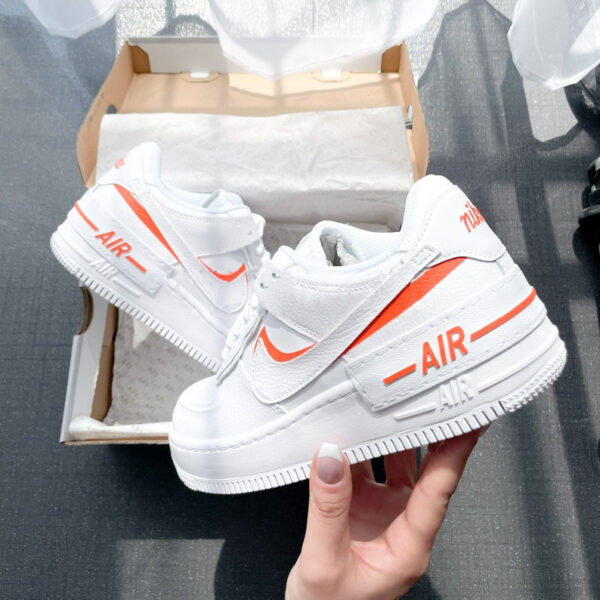 AIR Force 1 Custom Sneaker Shadow 1 Orange 2