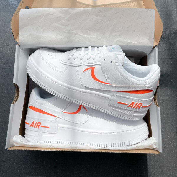 AIR Force 1 Custom Sneaker Shadow 1 Orange 2