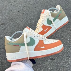 Nike Air Force 1 07 Low Green White Orange