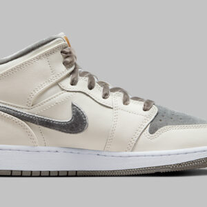 Air Jordan 1 Mid Grey Velvet Toes