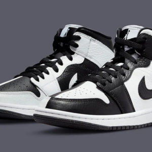 Air Jordan 1 Mid “Split” (Black/White)