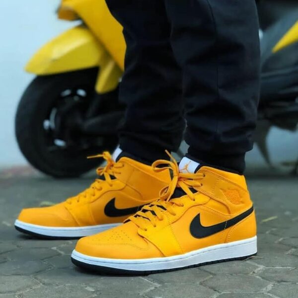 The Air Jordan 1 Mid Full Bright Taxi Yellow