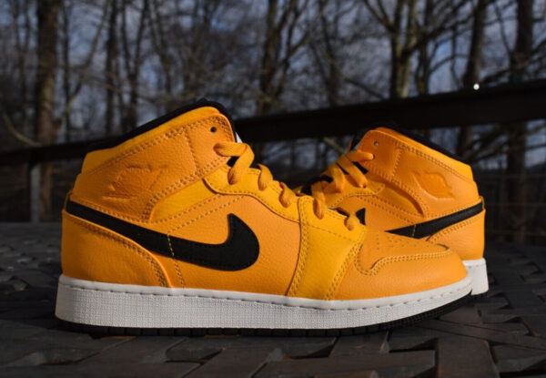 The Air Jordan 1 Mid Full Bright Taxi Yellow