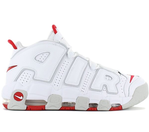 Nike Air More Uptempo 96 White Grey Red