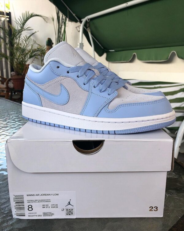 Air Jordan 1 Low Football Grey and Aluminum