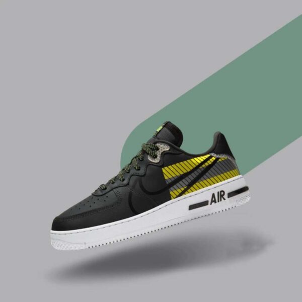 Nike 3M x Air Force 1 React LX ‘Anthracite Volt