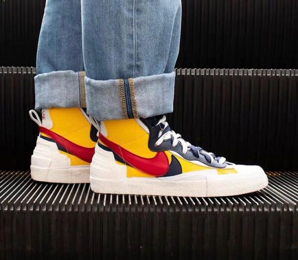 Nike Blazer Mid x Sacai Maize Navy