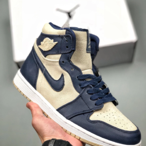 Air Jordan 1 Mid Midnight Navy Light Cream