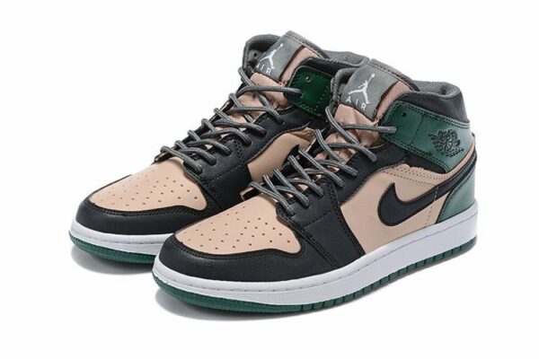 Air Jordan 1 High Premium Bio Beige Black-Mystic Green