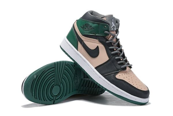 Air Jordan 1 High Premium Bio Beige Black-Mystic Green