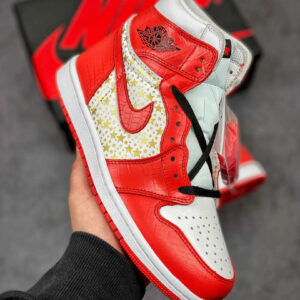 Supreme x Jordan 1 High Stars Varsity Red