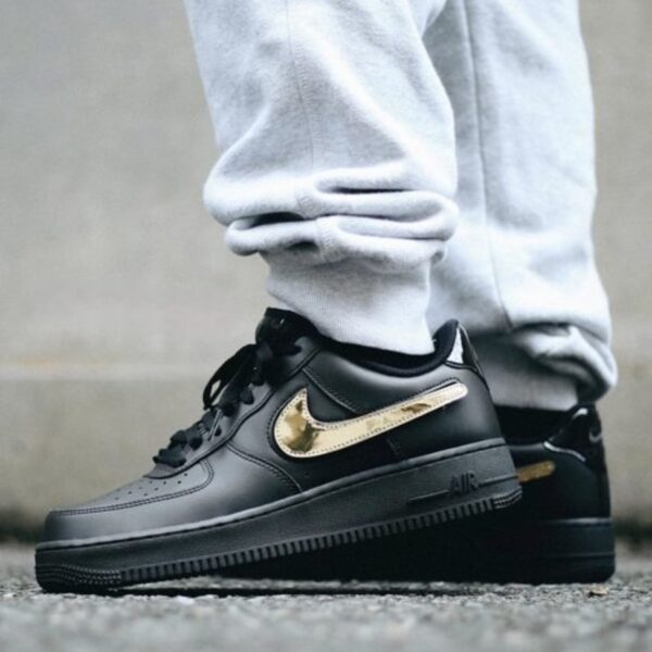 Air Force 1 Low ’07 LV8 ‘Removable Swoosh – Black Gold’