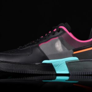 Air Force 1 React Black Neon