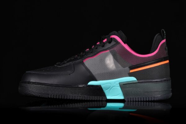 Air Force 1 React Black Neon