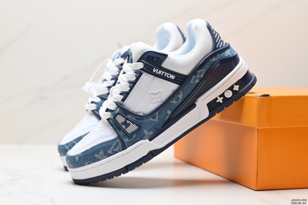 Louis Vuitton Trainer ‘Denim Monogram Blue’