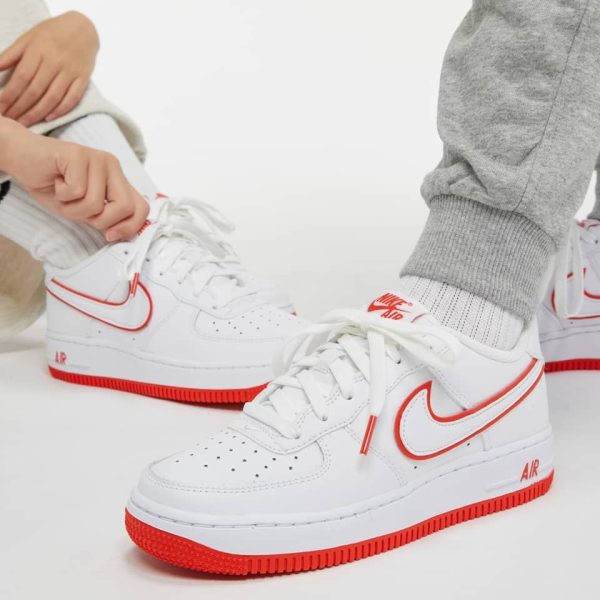 Nike Air Force 1 White Picante Red