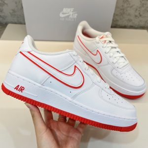 Nike Air Force 1 White Picante Red