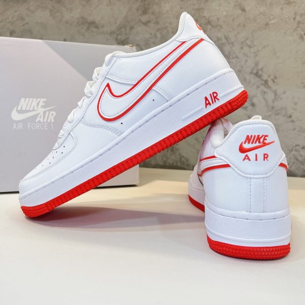 Nike Air Force 1 White Picante Red