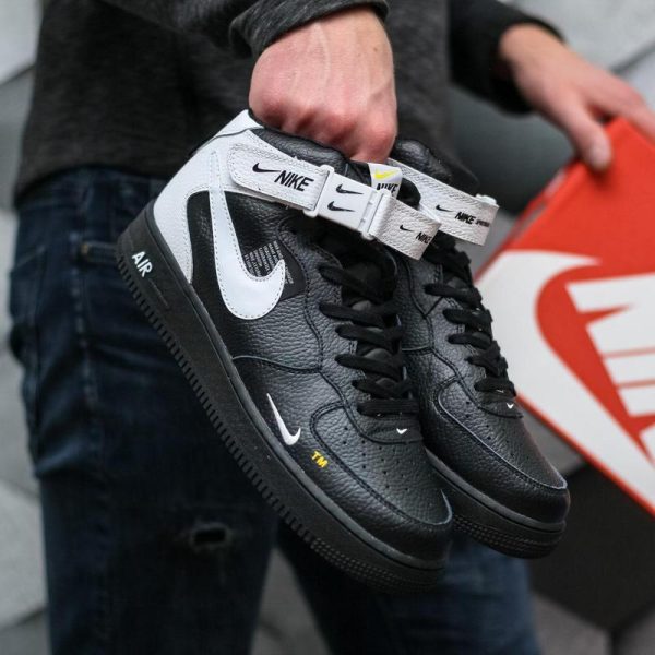 Nike Air Force 1 Mid Utility Black Grey